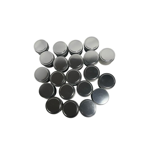 21 Pack 5oz Empty Silver Candle Tins with Lids For Candle Making - Open Box - Picture 3 of 12